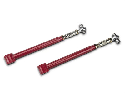 BMR TCA021R Red 05-14 Mustang Lower Control Arms DOM On-car Adj Poly/rod End