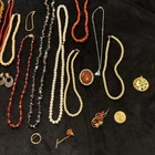 Vintage Jewelry Faux Bracelet Necklace , Trinkets Costume Jewlery Multiple