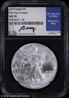 2018 $1 American Silver Eagle NGC MS 70 | FDOI Moy Signed