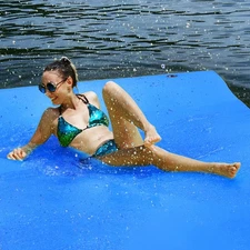 3 Layer Tear-Resistant Foam Water Floating Pad Island Water Sports Relaxing