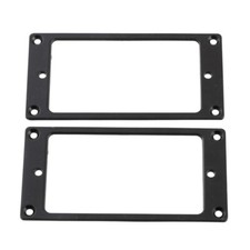 2PCS Black Flat Metal Humbucker Pickup Frame Mounting Ring