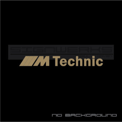 M technic Decal Sticker M2 M3 BMW M4 M6 X3 X5 X6 X5M X6M M Performance Pair