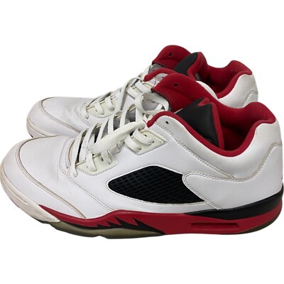 Air Jordan 5 Retro Low Fire Red Basketball Shoes Mens Size 13