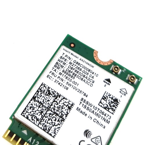 AX210 WiFi 6E Network Adapter Card Laptop Wireless Bluetooth Internal Antenna - Picture 3 of 7