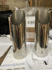 2x 2.50 304 Stainless Steel Angle Cut Exhaust Tips 2x 2.50 304 Stainless Steel Angle Cut Exhaust Tips