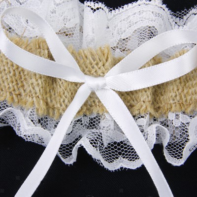non-brand 4x Strumpfband Garter Beinband mit Bowknot Deko f/&uuml;r Hochzeit Verlobung Bankett und Festzug