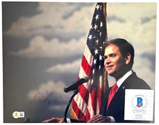 SENATOR MARCO RUBIO SIGNED 11x14 PHOTO FLORIDA SECRETARY OF STATE GOP 2028 e BAS