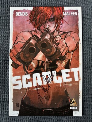 Scarlet #1 Icon Comics 2011 Signed By Alex Maleev