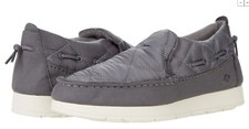 New Mens Sperry Top Sider Moc Sider Nylon Slip On Slipper Shoes Grey Size 9.5