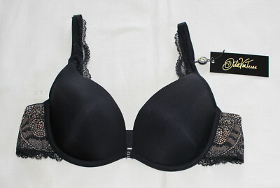 Dita Von Teese Ladies Paramount Black Plunge Bra Size 10D 32D D50417 New
