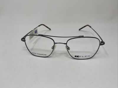 TI FLEX T1762 015 SHINY GUNMETAL 53/20/145 FLEX TITANIUM EYEGLASSES FRAME :669