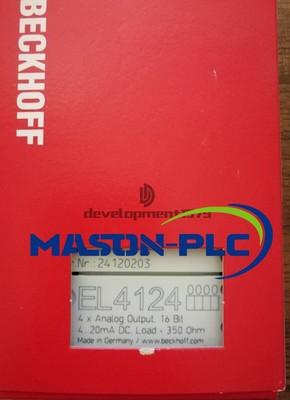 ONE Beckhoff EL4124 Channel Analog Output I/O Module 16-bit 4-20mA 350ohm