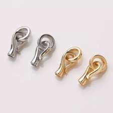 6pcs Crimp End Cap,Cord End Crimps,Necklace Chain Ends,Chain Clasp End