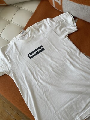 Supreme 16SS Paris Box Logo Tee T-Shirt Size Medium 100% Authentic