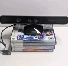 Xbox 360 Kinect Sensor w/ Games Wipeout, Disneyland, Just Dance Paradise & More