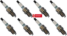 Set of 8 Spark Plugs Iridium TT DENSO Twin Tip 4702 IK20TT Preset Gap