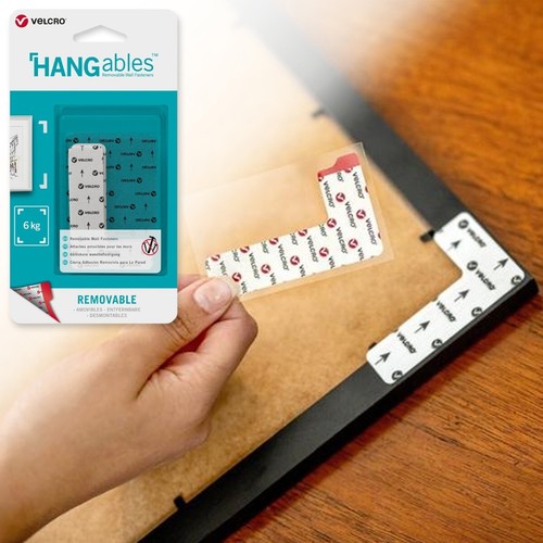 VELCRO® BRAND HANGABLES PICTURE HANGING STRIPS Large Small Corners