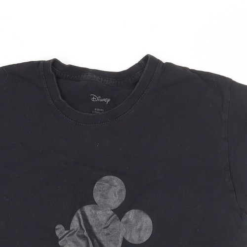 Camiseta Disney Negra S Unisex Adultos Informal - Imagen 10 de 12