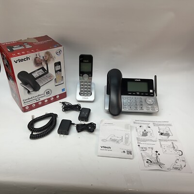 VTech CS5249 DECT 6.0 Expandable Corded & Cordless Phone with Answering