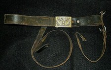 M1870 HEAVY LEATHER CAV. SABER BELT AND BRASS BUCKLE