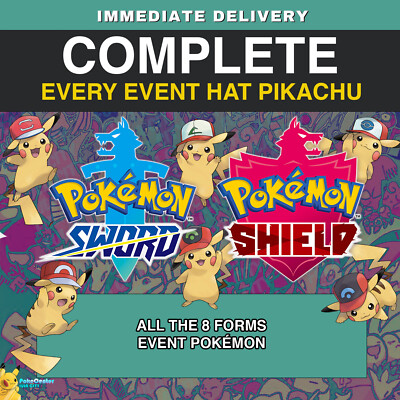2020 COMPLETE Hat Pikachu Collection Pokémon Sword