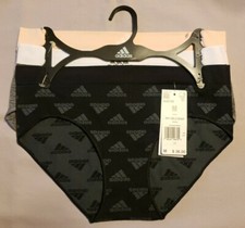adidas Women's 3-PACK Seamless BRIEF Panties 4A2H99 Size MEDIUM NWT MSRP 36