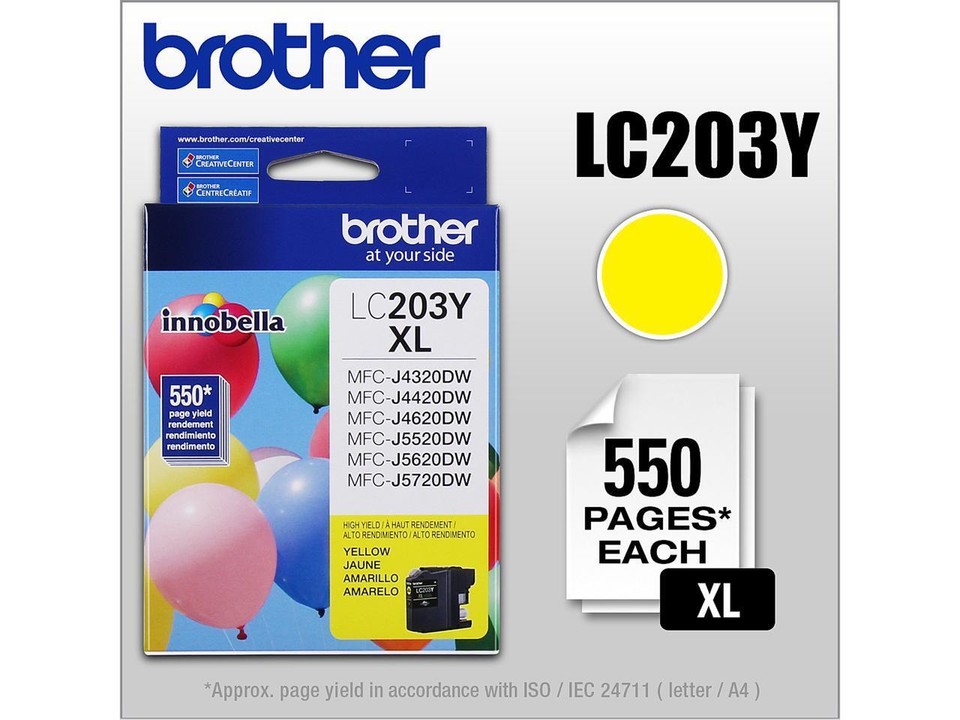 Compatible Brother LC203 High Yield Ink Cartridge 10 Pack (4 Black, 2 Each Of Cyan, Magenta, Yellow