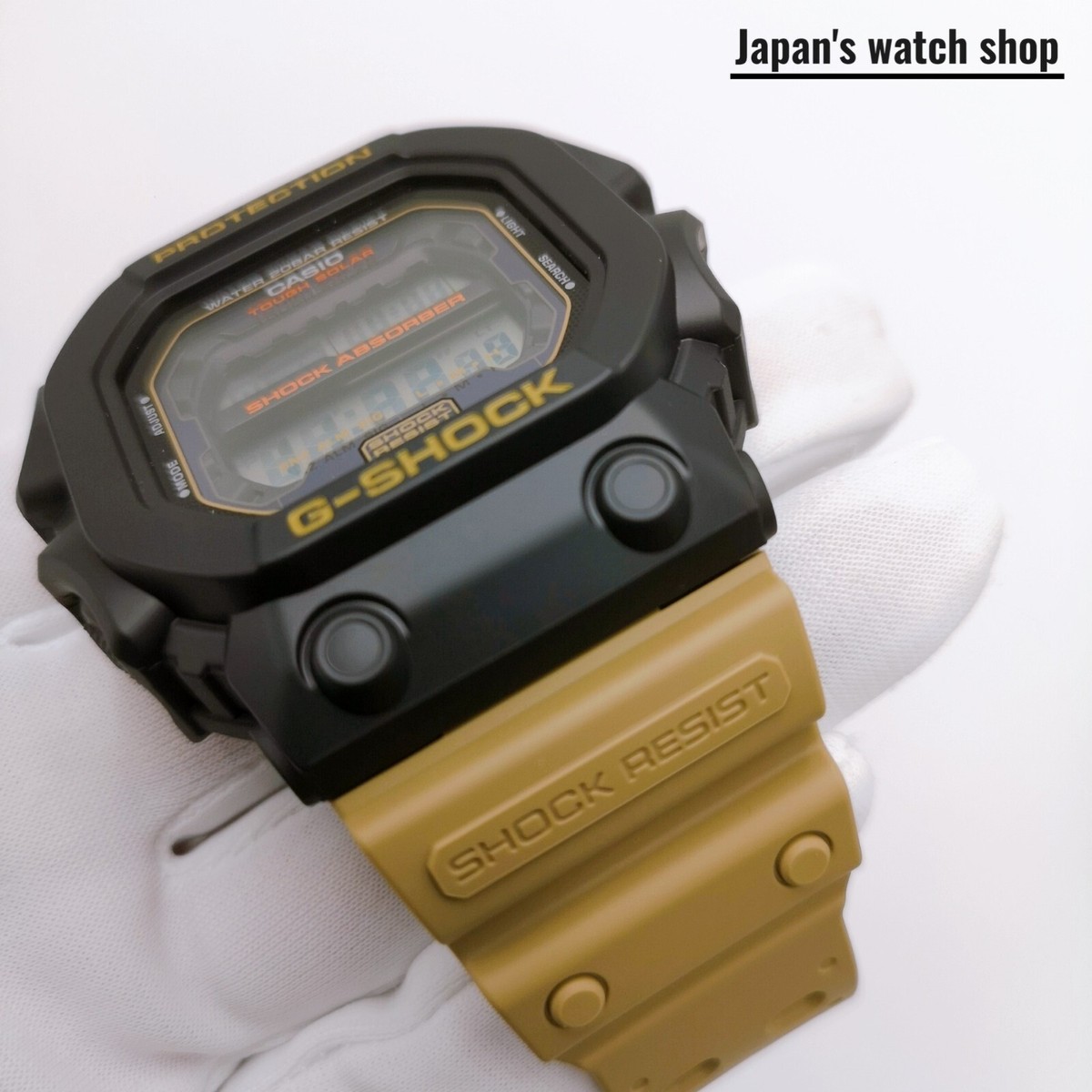 G-SHOCK GXW56(GX-56TU-1A5JF )ブラック/ベージュ DIGITAL GXW GX-56 SERIES GX-56TU-1A5 Pairing a black watch