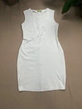 Versace Jeans Casual White Summer Dress Size L Fit
