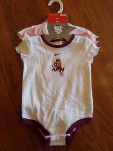 {3) "ARIZONA STATE ONESISES"  Authentic NCAA Baby Girl Size (3/6 mos.) NWT $28