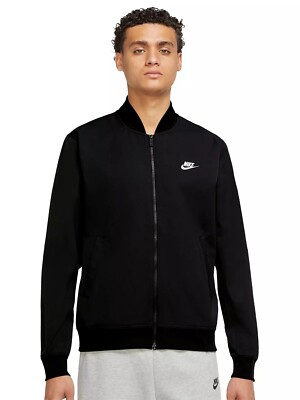 Nike Sportswear Woven Unlined Bomber Jacket Herren Freizeitjacke schwarz GrS #K3