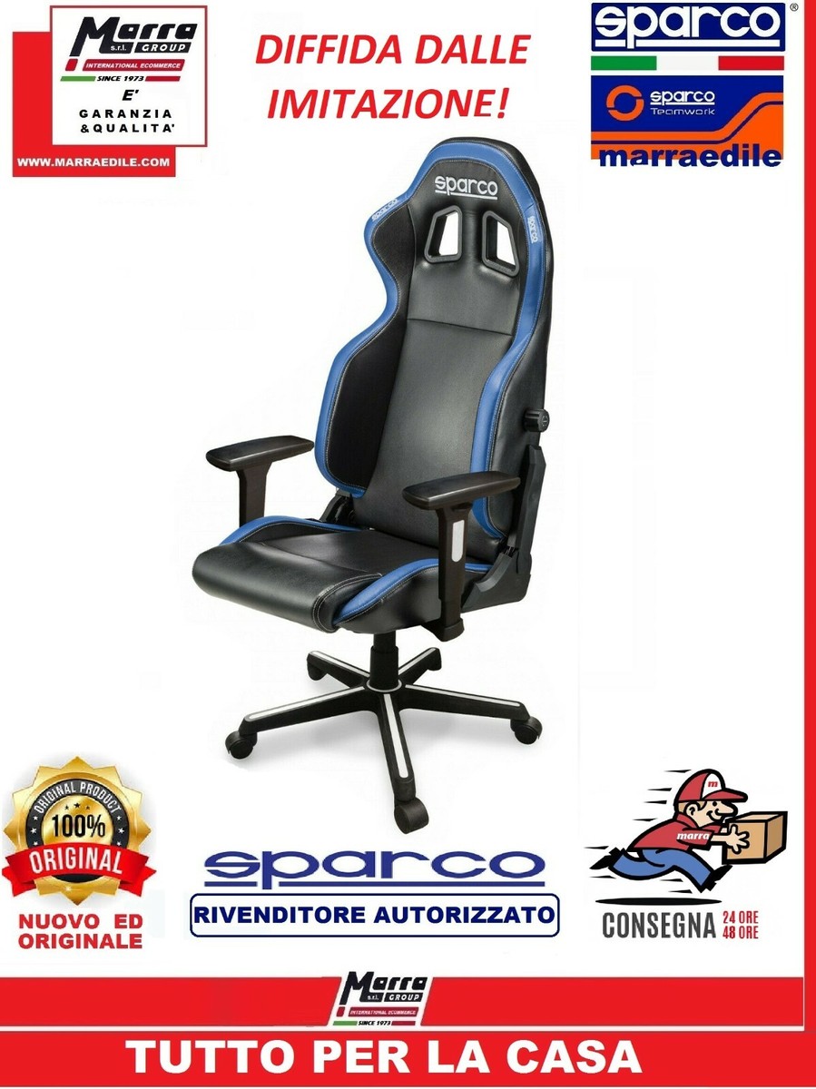 SPARCO ICON SEDIA POLTRONA UFFICIO COLORE PELLE RACING CALCIO