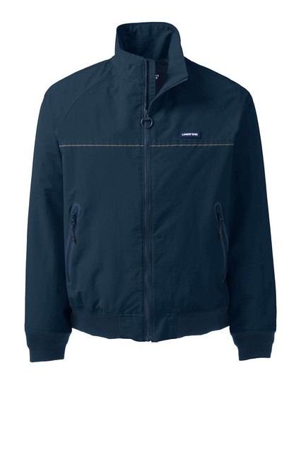 Men's Lands' End Classic Squall Jacket Radiant Navy Size L | eBay