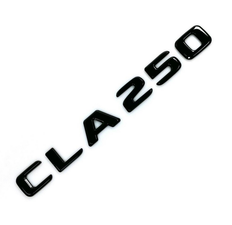 1PCS NEW For CLA250 Car Rear Sticker Trunk Emblem Boot Back Letters Gloss Black