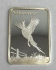 1Hamilton Mint Birds of America Pheasant 1oz  999 Fine Silver Proof in Capsule