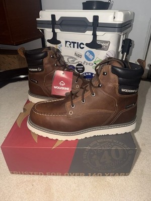 Wolverine Trade Wedge Waterproof Slip Oil Resistant Work Boots 12 EW W231103