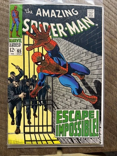 Amazing Spider-Man 65 Spidey Prison break out Romita art F/VF