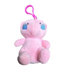 Pok mon Mew Pink Mini Plush Keychain Clip-On Stuffed Animal Under 6 in