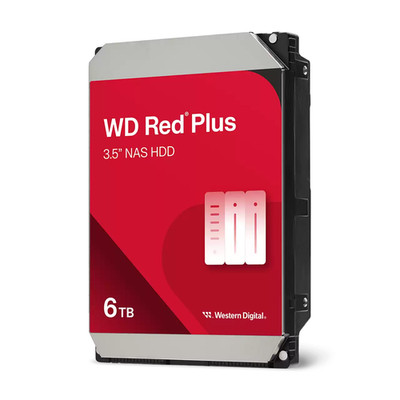 WD Red PLUS WD60EFAX 6TB 3.5 Zoll NAS SATA 6G 5640RPM 128MB Interne Festplatte