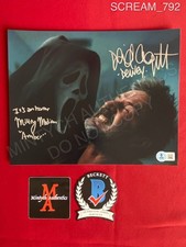 Mikey Madison and David Arquette Scream dual signed 8x10 photo Ghostface Beckett