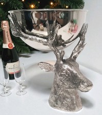 Pottery Barn Fantastical Forest Stag Champagne Bucket 15.5" NIB Christmas Deer