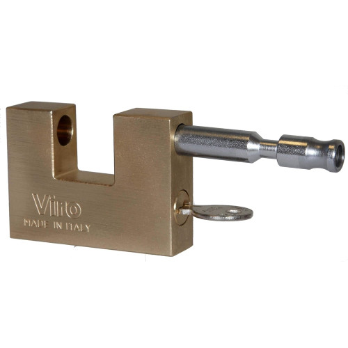 Viro 106 Lucchetto Corazzato 75mm | Asta Anti-Strappo e Anti-Taglio