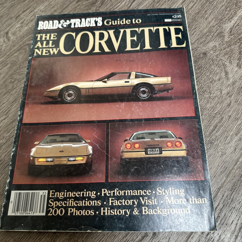 ROAD & TRACKS GUIDE TO THE ALL NEW CORVETTE-Magazine-CBS Special-1983