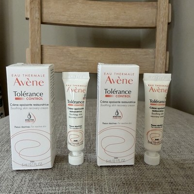 2x Avene Tolerance Control Soothing Recovery Cream 0.1oz / 5mL Sample  Exp 11/27