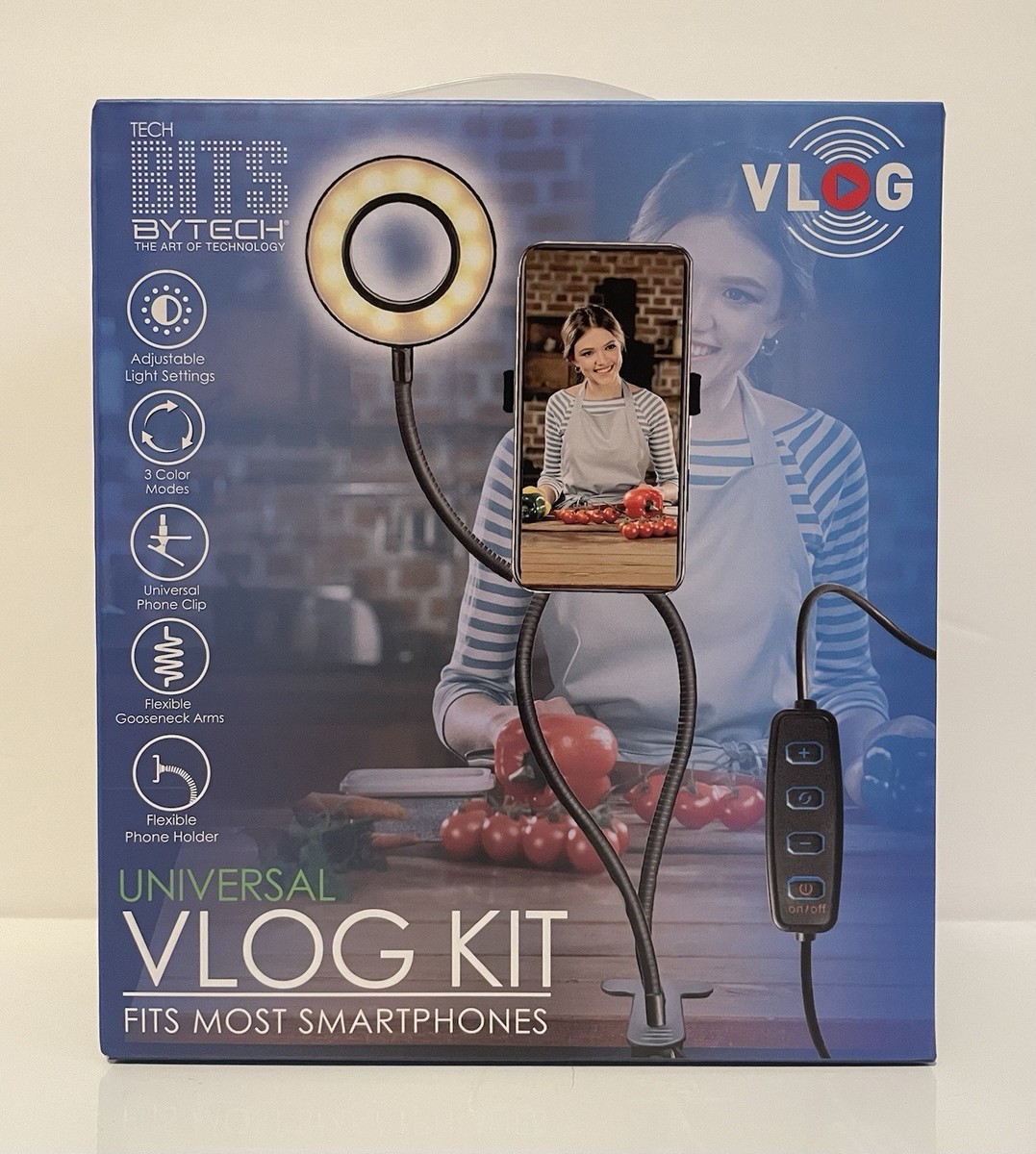 Phone Tripod Mount Tech Bits By Tech Universal Tripod Vlogging Kit NEW  Sealed