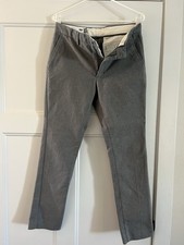 Grey Classic Men's Dress Pants with Belt Loops