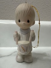 Rare Precious Moments Drummer Boy Ornament, “I’ll Play My Drum For Him”, 1982 Rare Precious Moments Drummer Boy Ornament, “I’ll Play My Drum For Him”, 1982