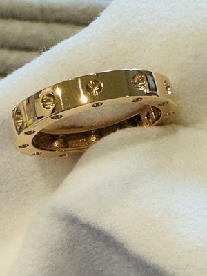 Roberto Coin Pois Moi 18K Yellow Gold Band Ring   Size 6.5 