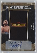 2024 Black Diamond AEW Event Logo Collision 41/99 Cash Wheeler Patch Auto 17an