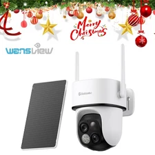Wansview 2K Solar Battery Powered Wireless WiFi Outdoor Pan/Tilt Security Camera